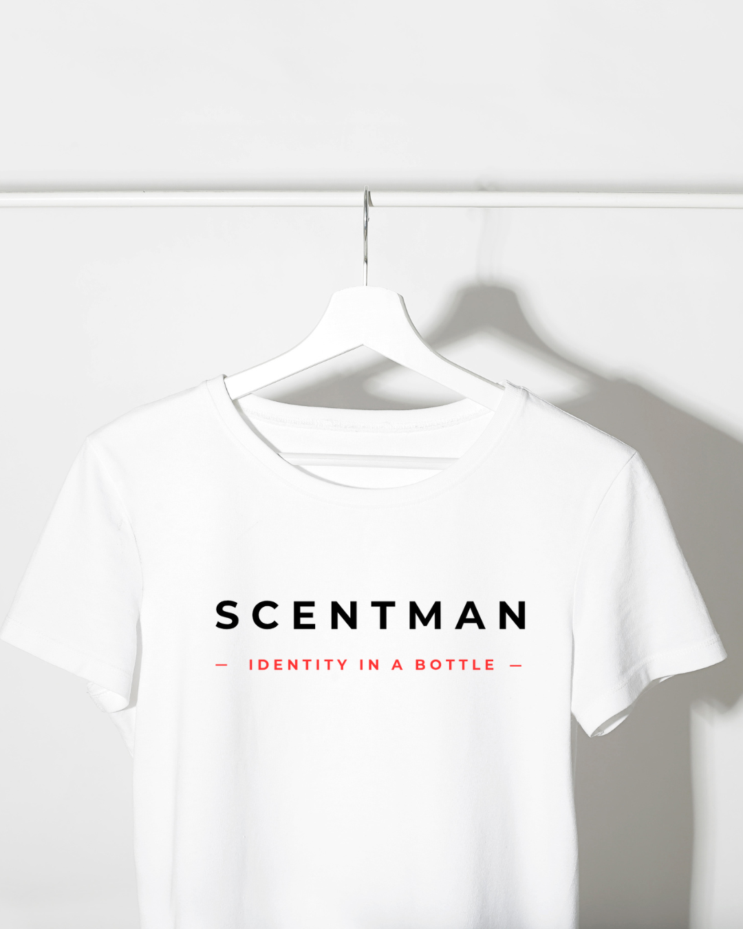 180g White Scentman T-shirt - Round Quality Tee