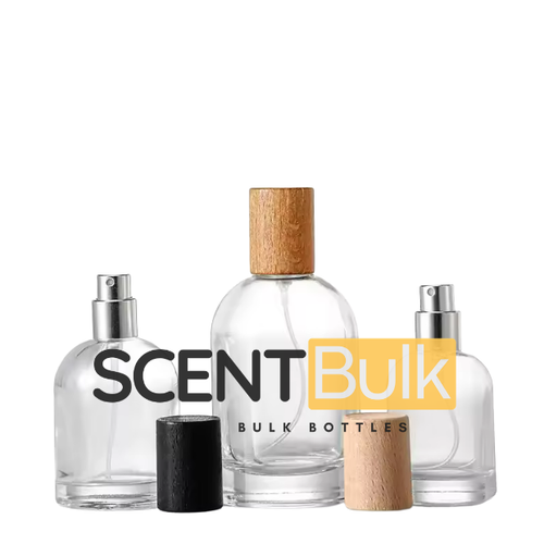Clear Round cylinder Perfume Bottle- Purity 1 - 100ml Bottle