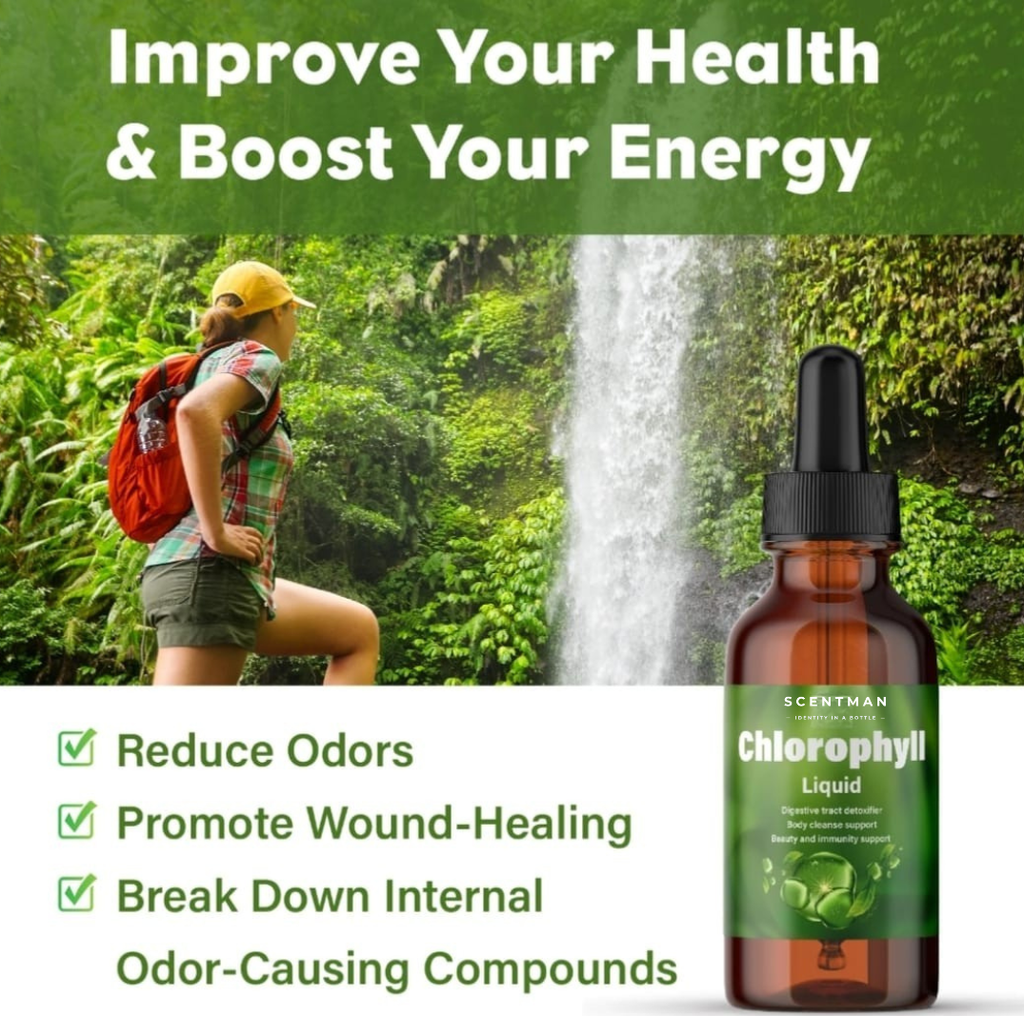 Chlorophyll Liquid Drops Organic - Body Care Supplement - Each Bottle