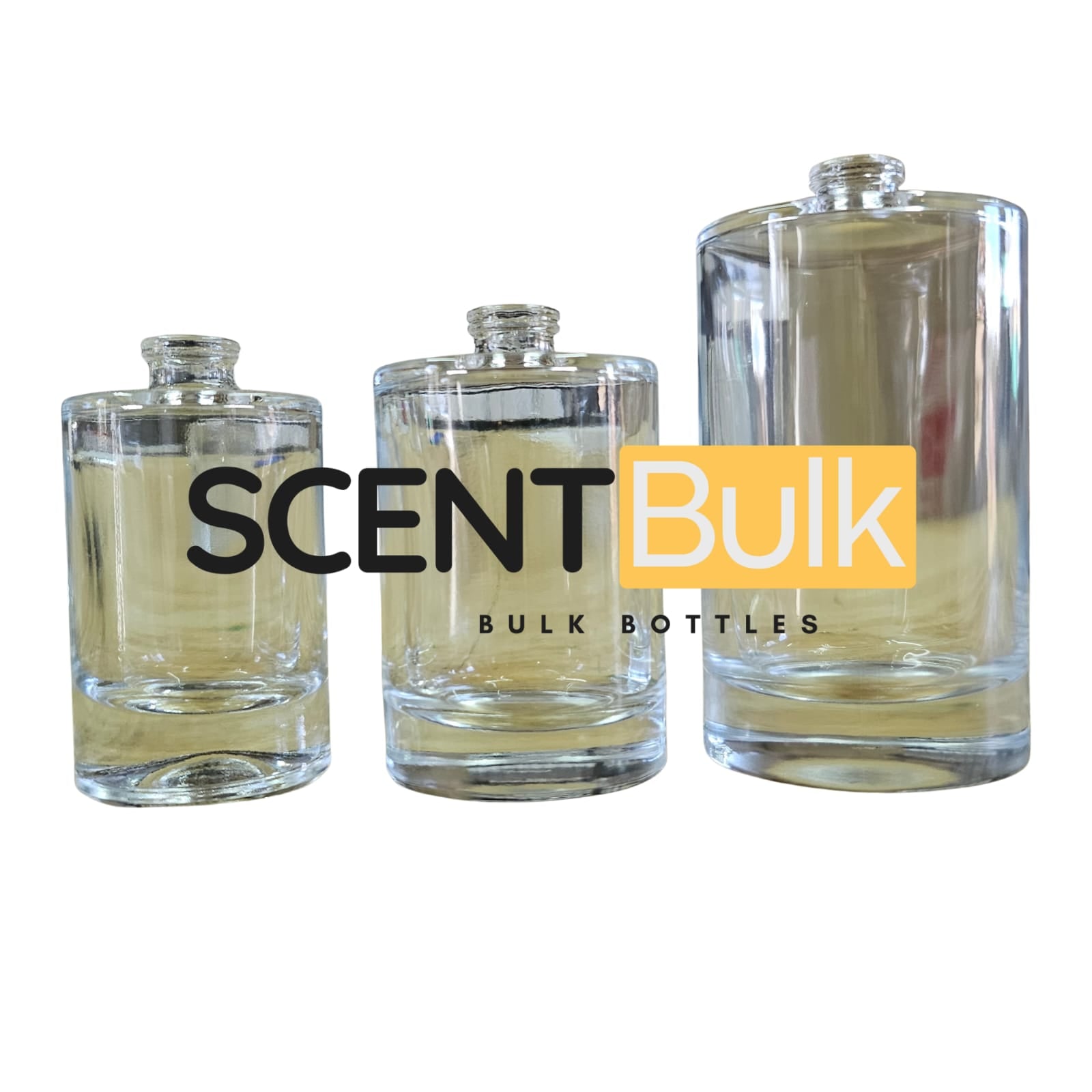 Clear Cylinder Cigar Bottle - Perfume Bottle- 30ml, 50ml and 100ml