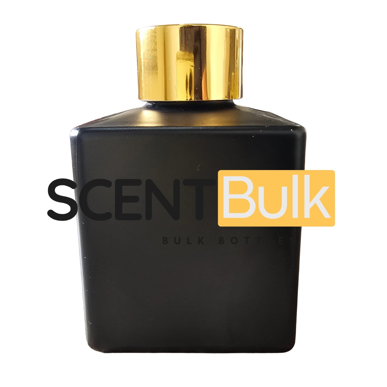 100ml Black Square Diffuser Bottle + 5 Reeds Per Bottle - 100ml